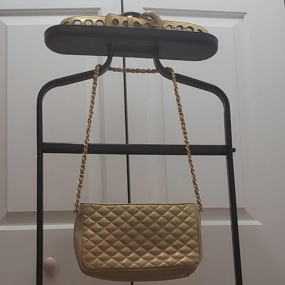 Vintage Gold handbag and belt